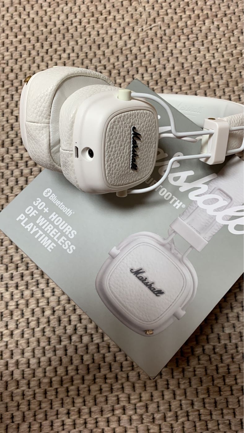 MARSHALL ACCS 00194 Major III Bluetooth 마샬 메이저 3 무선 헤드폰 화이트 | 크로켓