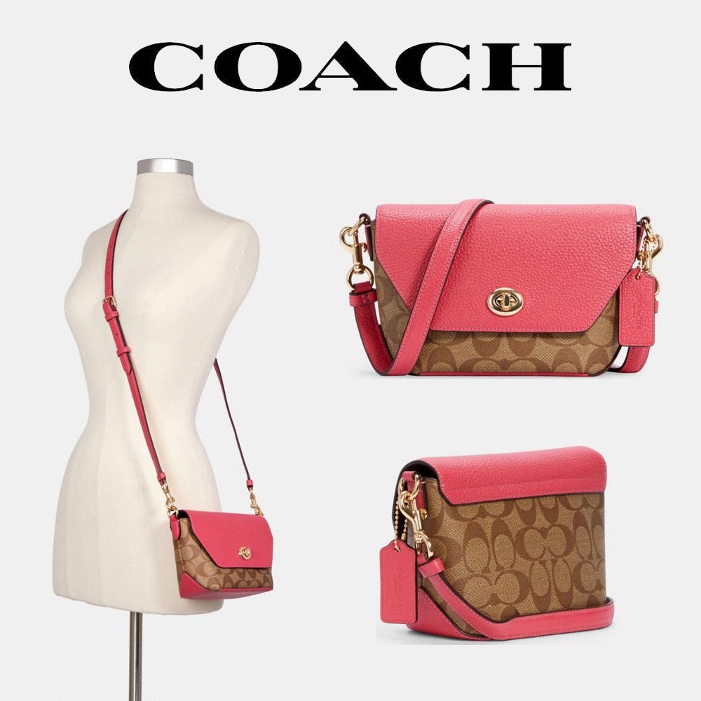 COACH 코치 여성 칼리 크로스바디 시그니처 Karlee Crossbody 상품 상세 크로켓