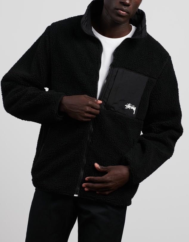 [주말세일] 스투시 셰르파 후리스 자켓 블랙 Stussy Sherpa Jacket 상품 상세 크로켓