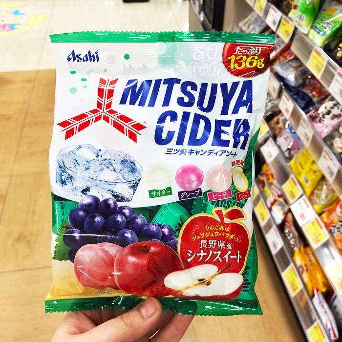 Asahi MITSUYA CIDER 사탕 캔디 136g