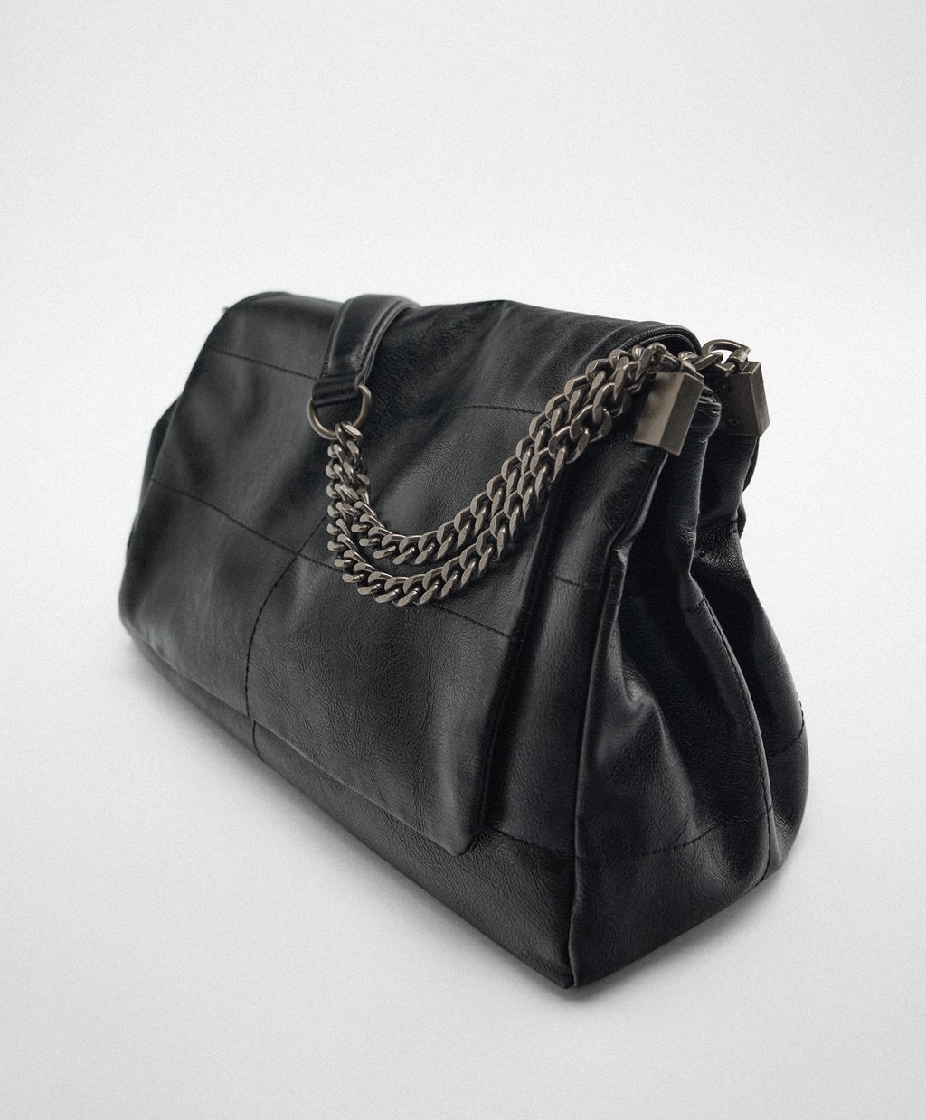 [Zara] 자라 락 플랩 숄더백 블랙 Rocker Shoulder bag with Flap 6360 615 상품 상세 크로켓