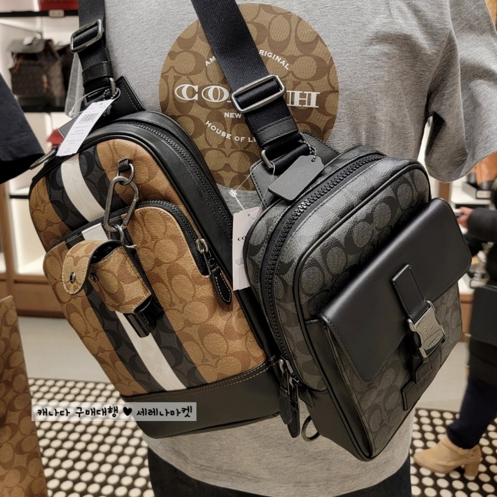 코치 시그니처 캔버스 남성 크로스 슬링백 C3229 C2711 | 상품 상세 | 크로켓