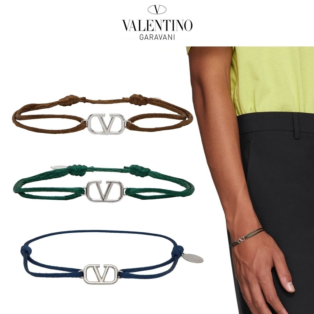 할인무배🔥 발렌티노 V로고 매듭 팔찌 3종 Made in Italy VALENTINO GARAVANI cord bracelet