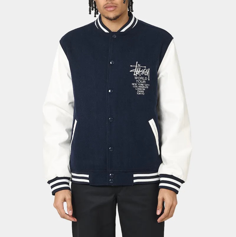 stussy 1000着限定 2003AW varsity jacket